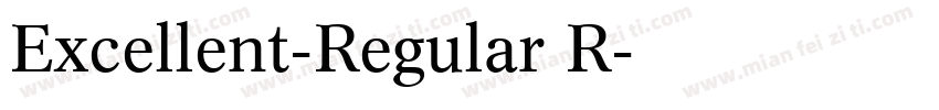 Excellent-Regular R字体转换
